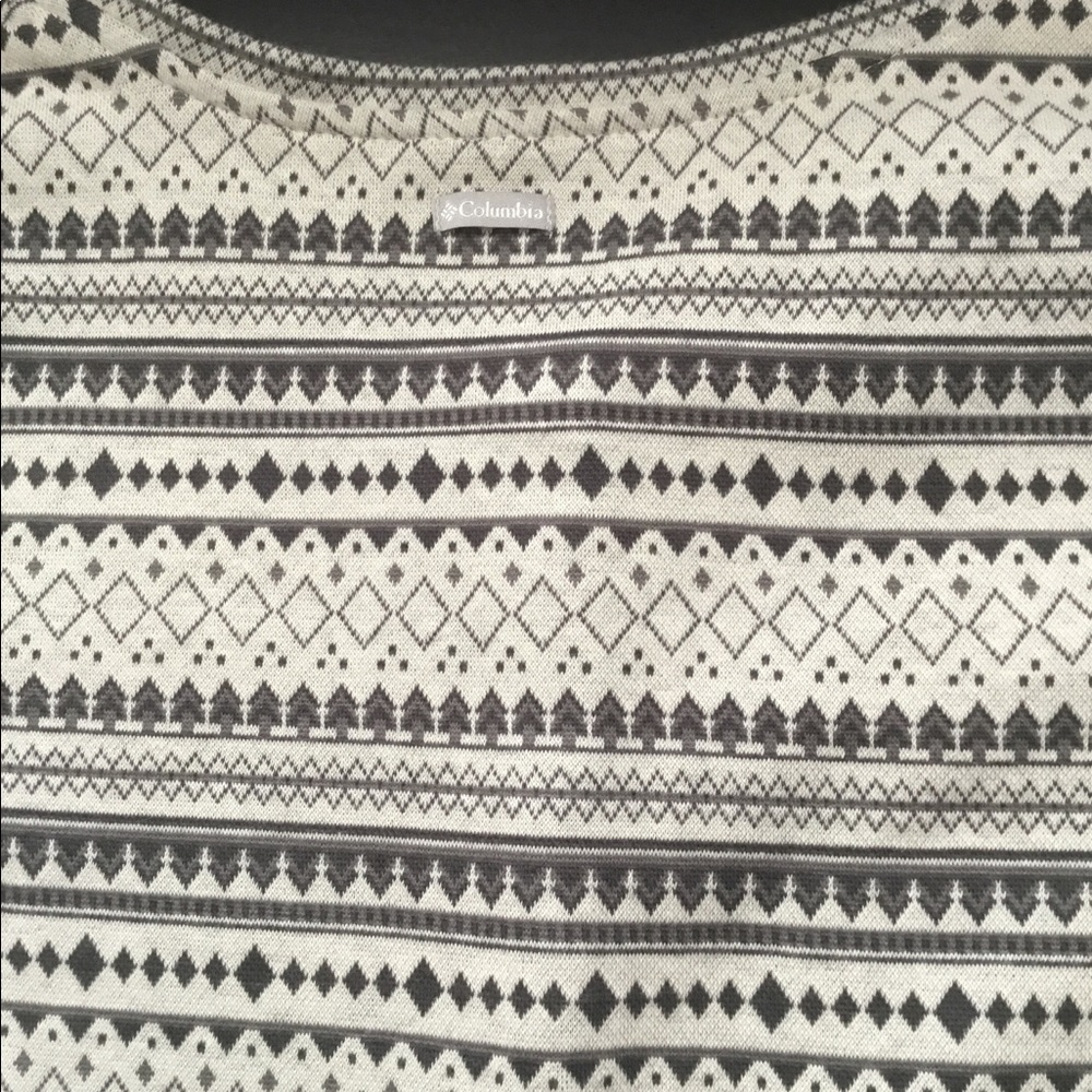 Columbia long sleeve Top, Gray Black , Size Medium NWT - Picture 11 of 13